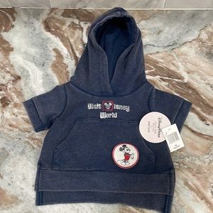 BNWT Disney Parks Disney World Short Sleeve Hoodie Unisex Junk Food Mickey Mouse